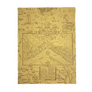 THIBAUT London Map TABACCO Sample Sheet 13.25” x 17.5” Pattern 839-T-6010